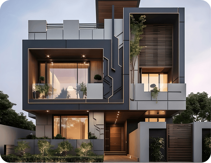Modern architectural property by Mainlandhouses